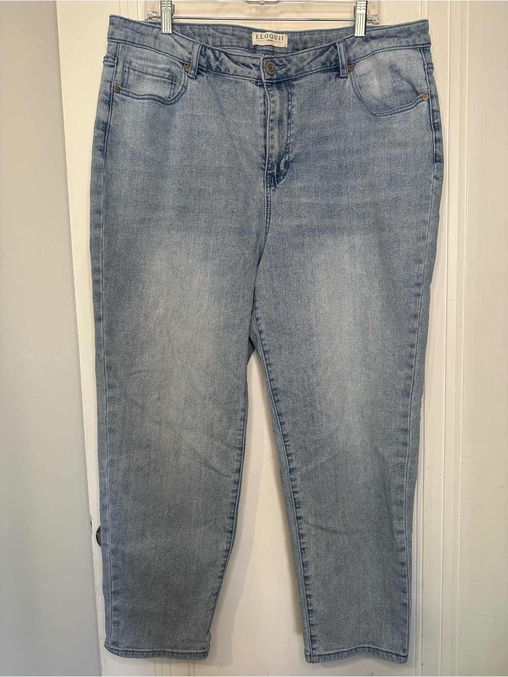 Eloquii Light Blue Boyfriend Jeans